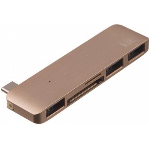Купить Адаптер Kit Multiport USB-C to USB-A 3.0 Gold - цена в Харькове, Киеве, Днепре, Одессе
в интернет-магазине Telemart фото