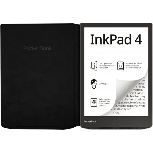 Чехол PocketBook 10.3" для 743 Flip Сover (HN-FP-PU-743G-RB-WW) Black купить в Украине: Киев, Днепр, Харьков, Одесса  | Низкая цена, отзывы, характеристики от TELEMART фото