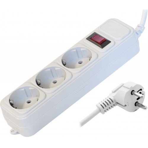 Мережевий фільтр Surge Protector 1,8м 3 розетки (SP3-G-6W) White купити в Україні: Київ, Львів, Хмельницький, Тернопіль, Івано-Франківськ | Низька ціна, відгуки, характеристики від TELEMART фото