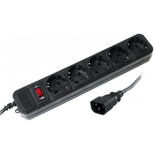 Сетевой фильтр Surge Protector 3м 5 розеток UPS (SP5-X-10B) Black купить в Украине: Киев, Днепр, Харьков, Одесса  | Низкая цена, отзывы, характеристики от TELEMART фото