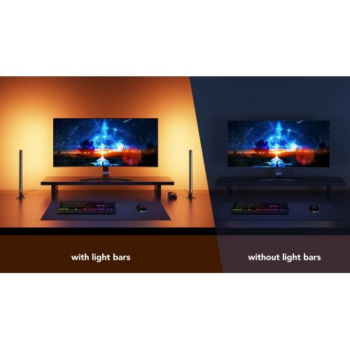 Купити Набір адаптивного підсвічування Govee H6047 Smart Gaming Light Bars RGB (H6047381) Grey - ціна в Києві, Львові, Вінниці, Хмельницькому, Франківську, Україні | інтернет-магазин TELEMART.UA фото