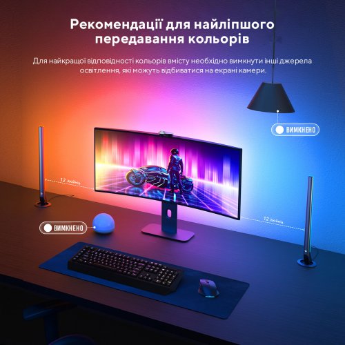 Купити Набір адаптивного підсвічування Govee H604A DreamView G1 Pro Gaming Light RGB (B604A311) Grey - ціна в Києві, Львові, Вінниці, Хмельницькому, Франківську, Україні | інтернет-магазин TELEMART.UA фото