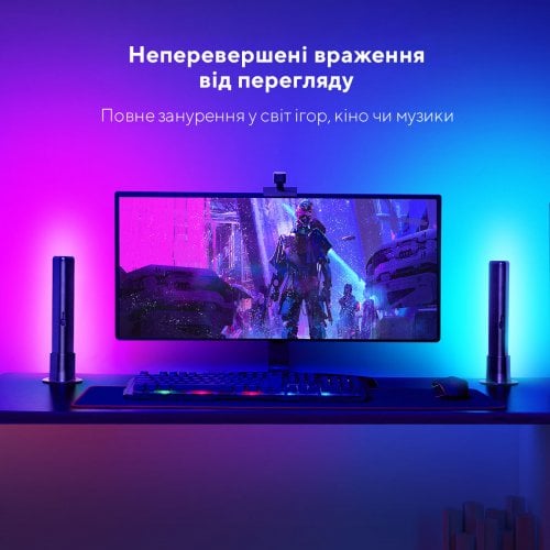 Купити Набір адаптивного підсвічування Govee H6054 DreamView P1 Light Bars RGB (H60543D1) Black - ціна в Києві, Львові, Вінниці, Хмельницькому, Франківську, Україні | інтернет-магазин TELEMART.UA фото