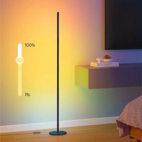 Купить Умный напольный светильник Govee H6076 RGBICW Smart Corner Floor Lamp (H6076311) Black - цена в Харькове, Киеве, Днепре, Одессе
в интернет-магазине Telemart фото