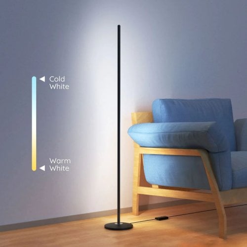 Купити Розумний світильник для підлоги Govee H6076 RGBICW Smart Corner Floor Lamp (H6076311) Black - ціна в Києві, Львові, Вінниці, Хмельницькому, Франківську, Україні | інтернет-магазин TELEMART.UA фото