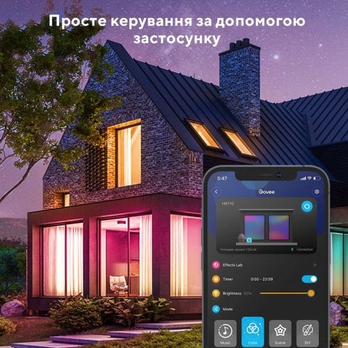 Купить Умная светодиодная лента Govee H6154 RGB Smart Wi-Fi + Bluetooth LED Strip Lights 15m (H61543A1) White - цена в Харькове, Киеве, Днепре, Одессе
в интернет-магазине Telemart фото