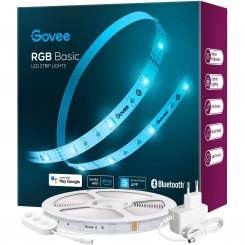 Умная светодиодная лента с микрофоном Govee H615A RGB Smart Wi-Fi + Bluetooth LED Strip Lights 5m (H615A3A1) White