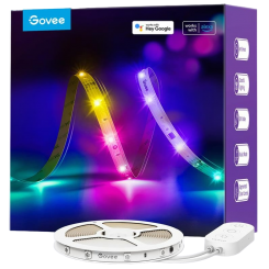 Умная светодиодная лента Govee H618A RGBIC Basic Wi-Fi + Bluetooth LED Strip Light 5m (H618A3D1) White