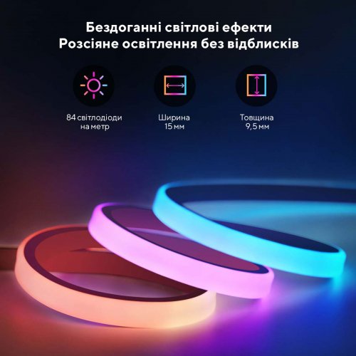 Купить Умная светодиодная лента Govee H61C3 Neon Gaming Table Light 3m (H61C33D1) White - цена в Харькове, Киеве, Днепре, Одессе
в интернет-магазине Telemart фото