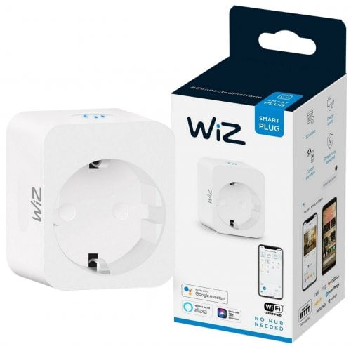 Купити Розумна розетка WiZ Smart Plug Powermeter Type-F Wi-Fi (929002427101) - ціна в Києві, Львові, Вінниці, Хмельницькому, Франківську, Україні | інтернет-магазин TELEMART.UA фото