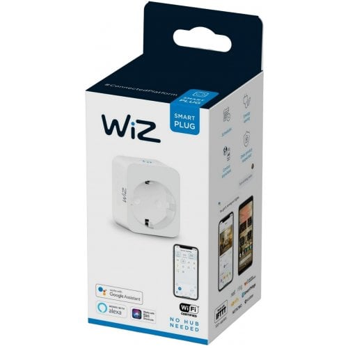 Купити Розумна розетка WiZ Smart Plug Powermeter Type-F Wi-Fi (929002427101) - ціна в Києві, Львові, Вінниці, Хмельницькому, Франківську, Україні | інтернет-магазин TELEMART.UA фото