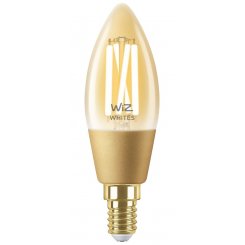 Розумна лампа філаментна WiZ E14 4.9W (25W 370Lm) C35 2000-5000K Wi-Fi (929003017701)
