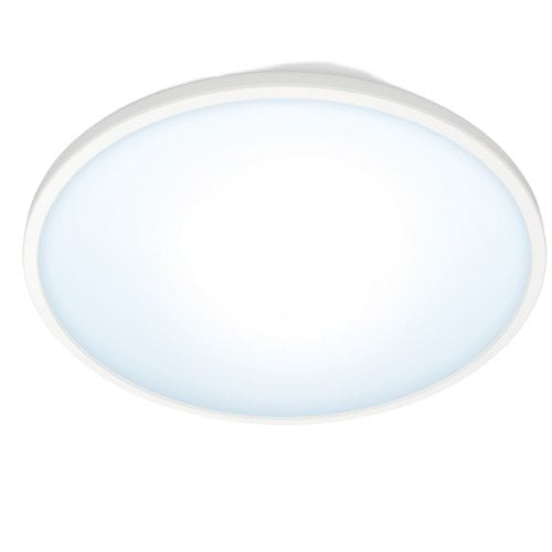 Купить Умный потолочный светильник WiZ SuperSlim Ceiling 16W 1500lm 2700-6500K Wi-Fi (929002685101) White - цена в Харькове, Киеве, Днепре, Одессе
в интернет-магазине Telemart фото