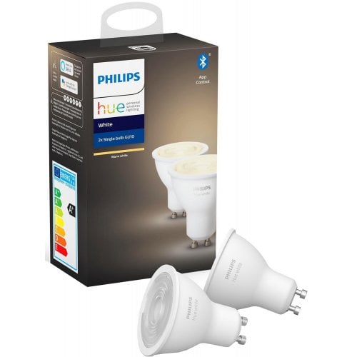 Купити Набір Philips Hue Bridge + лампа E27 White 2pcs + лампа GU10 White 2pcs (BRIDGE+E27W2P+GU10W2P) - ціна в Києві, Львові, Вінниці, Хмельницькому, Франківську, Україні | інтернет-магазин TELEMART.UA фото