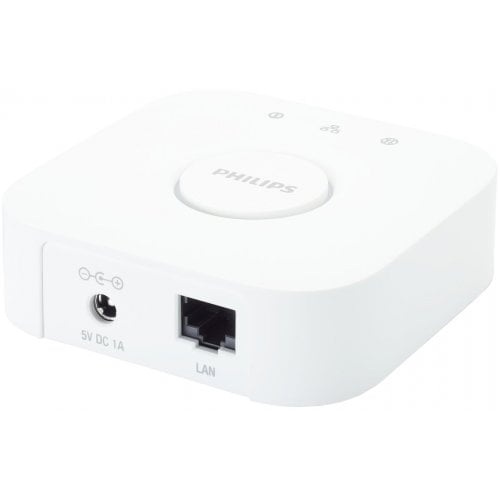 Купити Набір Philips Hue Bridge + лампа E27 White 2pcs + лампа GU10 White 2pcs (BRIDGE+E27W2P+GU10W2P) - ціна в Києві, Львові, Вінниці, Хмельницькому, Франківську, Україні | інтернет-магазин TELEMART.UA фото