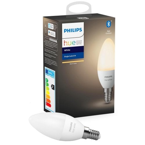 Купить Умная диммируемая лампа Philips Hue E14 5.5W (40W) 2700K White ZigBee Bluetooth (929002039903) - цена в Харькове, Киеве, Днепре, Одессе
в интернет-магазине Telemart фото