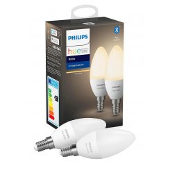 Умная диммируемая лампа Philips Hue E14 5.5W (40W) 2700K White ZigBee Bluetooth 2pcs (929002039904)