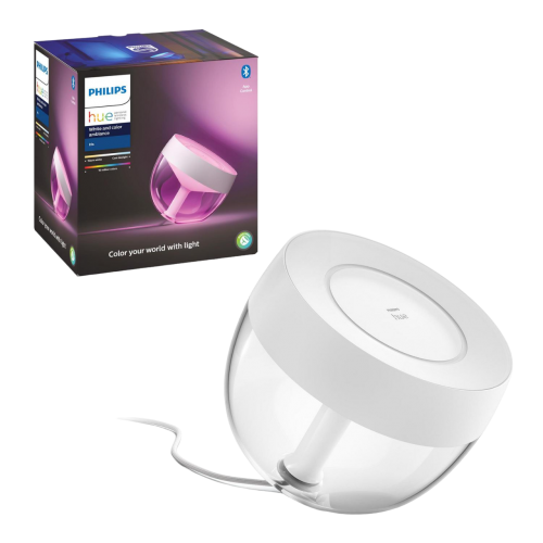 Купить Умный настольный светильник с диммером Philips Hue Iris 2000K-6500K RGB ZigBee Bluetooth (929002376101) White - цена в Харькове, Киеве, Днепре, Одессе
в интернет-магазине Telemart фото