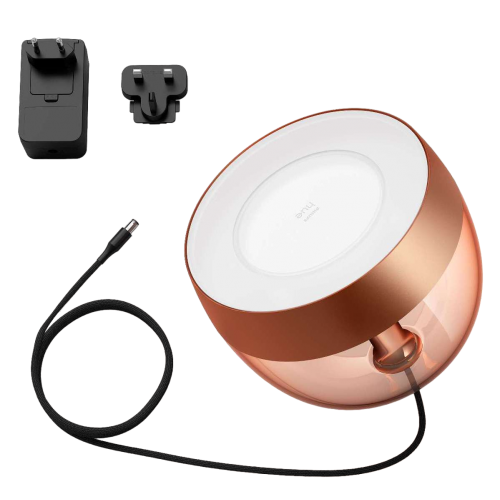 Купити Розумний настільний світильник з димером Philips Hue Iris 2000K-6500K RGB ZigBee Bluetooth (929002376801) Copper - ціна в Києві, Львові, Вінниці, Хмельницькому, Франківську, Україні | інтернет-магазин TELEMART.UA фото