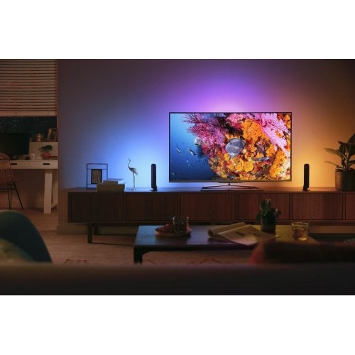 Купити Панель освітлення Philips Hue Play 2000K-6500K RGB ZigBee 2pcs + БЖ (915005939101) Black - ціна в Києві, Львові, Вінниці, Хмельницькому, Франківську, Україні | інтернет-магазин TELEMART.UA фото