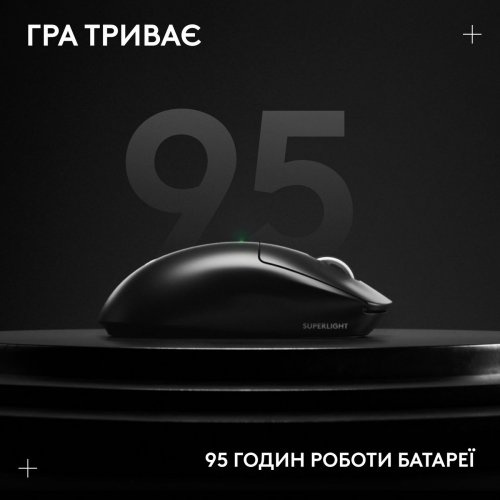Купить Мышка Logitech G Pro X Superlight 2 Lightspeed Wireless (910-006630) Black - цена в Харькове, Киеве, Днепре, Одессе
в интернет-магазине Telemart фото