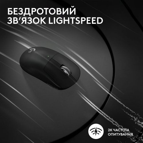 Фото Мышка Logitech G Pro X Superlight 2 Lightspeed Wireless (910-006630) Black