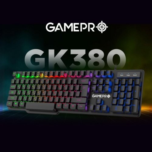 Photo Keyboard GamePro GK380 RGB USB Black