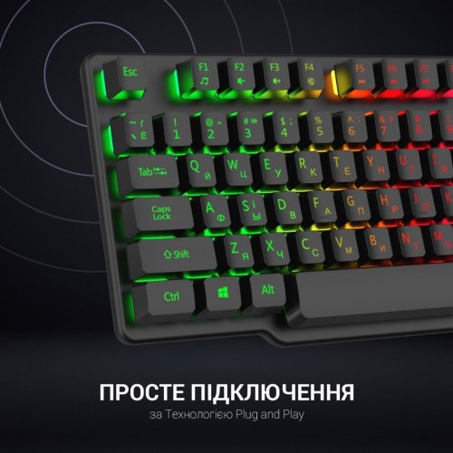 Photo Keyboard GamePro GK380 RGB USB Black