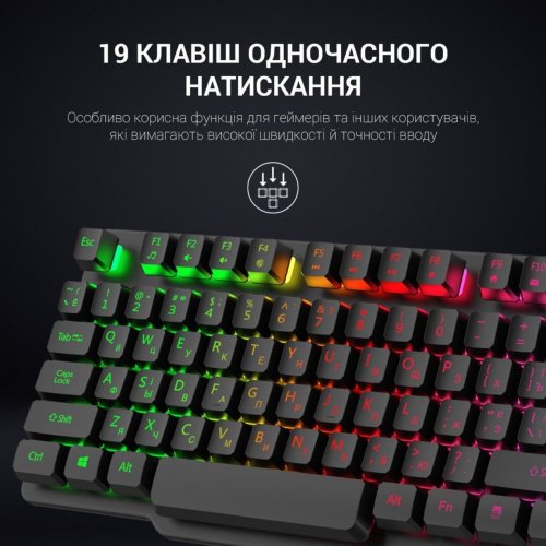 Photo Keyboard GamePro GK380 RGB USB Black
