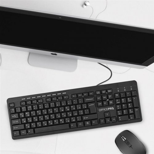 Фото Клавіатура OfficePro SK210 USB Black