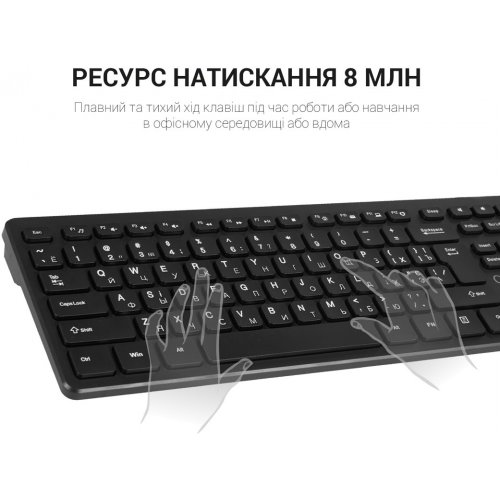 Купить Клавиатура OfficePro SK276 USB Black - цена в Харькове, Киеве, Днепре, Одессе
в интернет-магазине Telemart фото