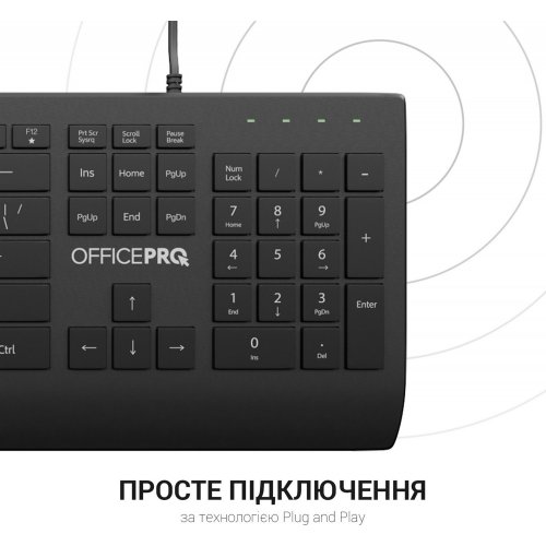 Photo Keyboard OfficePro SK360 USB Black