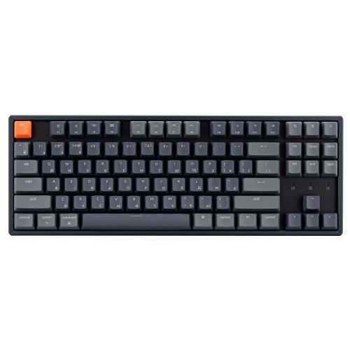 Купити Клавіатура Keychron K8 87 Key RGB Gateron G PRO Brown Hot-Swap (K8H3_KEYCHRON) Black - ціна в Києві, Львові, Вінниці, Хмельницькому, Франківську, Україні | інтернет-магазин TELEMART.UA фото