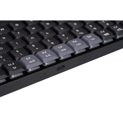 Клавіатура Keychron K3 PRO 84 Key QMK RGB Gateron Brown (K3PB3_KEYCHRON) Black купити в Україні: Київ, Львів, Хмельницький, Тернопіль, Івано-Франківськ | Низька ціна, відгуки, характеристики від TELEMART фото