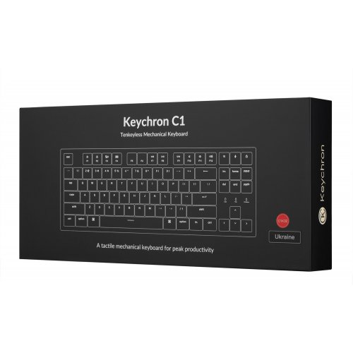 Клавіатура Keychron C1 87 Key Gateron G PRO Brown (C1K3_KEYCHRON) Grey купити в Україні: Київ, Львів, Хмельницький, Тернопіль, Івано-Франківськ | Низька ціна, відгуки, характеристики від TELEMART фото