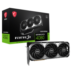 Видеокарта MSI GeForce RTX 4080 VENTUS 3X E 16384MB (RTX 4080 16GB VENTUS 3X E)