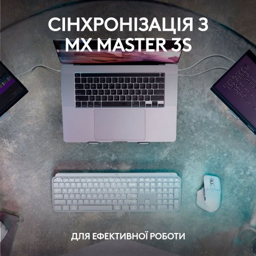 Купить Клавиатура Logitech MX Keys S Wireless (920-011593) Graphite - цена в Харькове, Киеве, Днепре, Одессе
в интернет-магазине Telemart фото