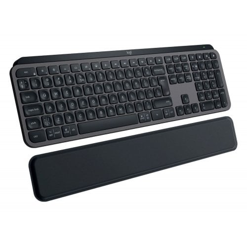 Купити Клавіатура Logitech MX Keys S Wireless Plus Palmrest (920-011589) Graphite - ціна в Києві, Львові, Вінниці, Хмельницькому, Франківську, Україні | інтернет-магазин TELEMART.UA фото