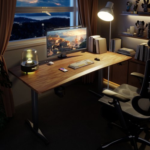 Стол моторизированный 1stPlayer Moto-GT 1460 Black/Brown купить в Украине: Киев, Днепр, Харьков, Одесса  | Низкая цена, отзывы, характеристики от TELEMART фото