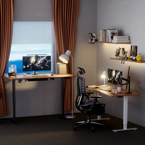 Стіл моторизований 1stPlayer Moto-GT 1675 Black/Brown купити в Україні: Київ, Львів, Хмельницький, Тернопіль, Івано-Франківськ | Низька ціна, відгуки, характеристики від TELEMART фото