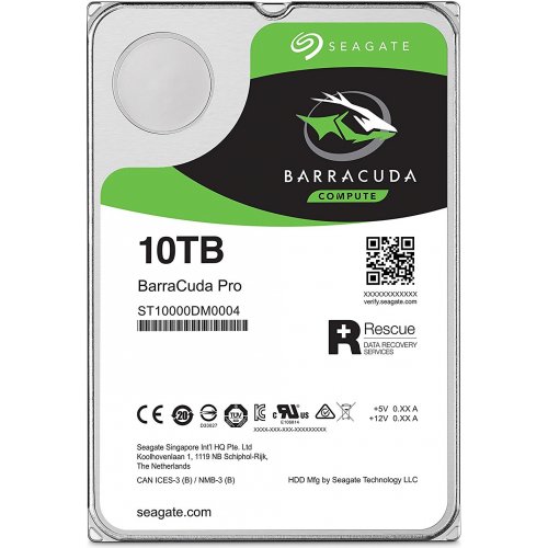 Фото Жесткий диск Seagate BarraCuda Pro 10TB 256MB 7200RPM 3.5'' (ST10000DM0004)