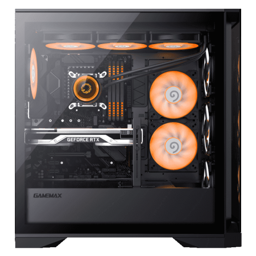 Photo GAMEMAX Leader TG Tempered Glass without PSU Black