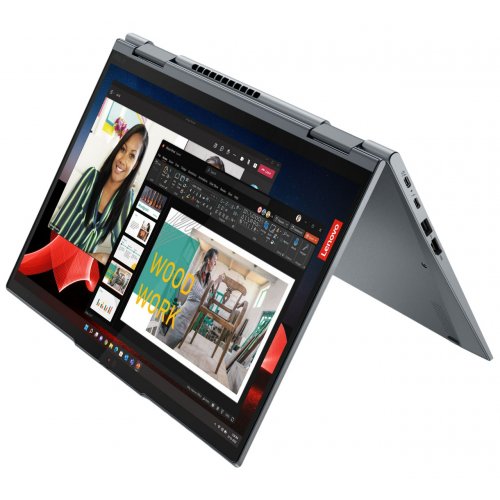 Купить Ноутбук Lenovo ThinkPad X1 Yoga Gen 8 (21HQ0058RA) Storm Grey - цена в Харькове, Киеве, Днепре, Одессе
в интернет-магазине Telemart фото