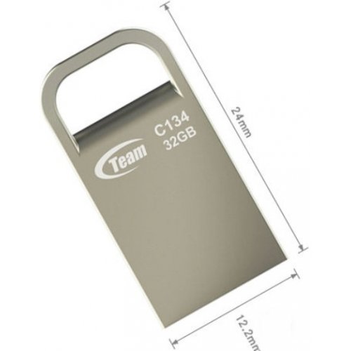 Купити Накопичувач Team C134 USB 2.0 32Gb Silver (TC13432GS01) - ціна в Києві, Львові, Вінниці, Хмельницькому, Франківську, Україні | інтернет-магазин TELEMART.UA фото
