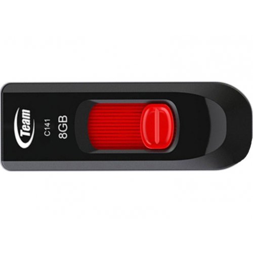Купить Накопитель Team C141 USB 2.0 8Gb Red (TC1418GR01) - цена в Харькове, Киеве, Днепре, Одессе
в интернет-магазине Telemart фото