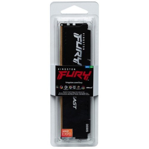 Продать ОЗУ Kingston DDR5 16GB 5600Mhz FURY Beast (KF556C36BBE-16) (Вскрытая упаковка, 560461) по Trade-In интернет-магазине Телемарт - Киев, Днепр, Украина фото