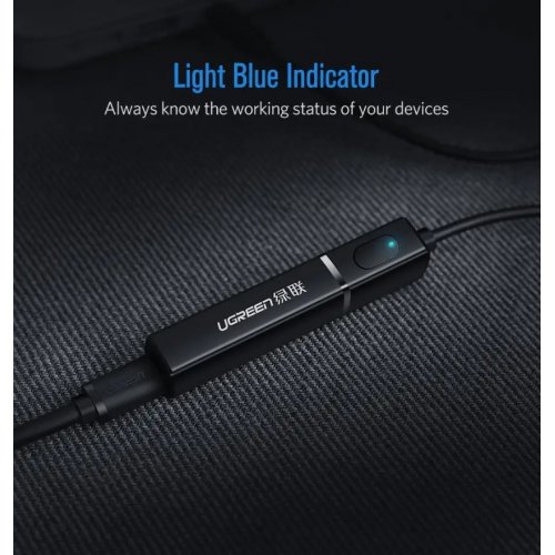 Купить Bluetooth адаптер Ugreen CM150 Bluetooth 5.0 (50213) Black - цена в Харькове, Киеве, Днепре, Одессе
в интернет-магазине Telemart фото
