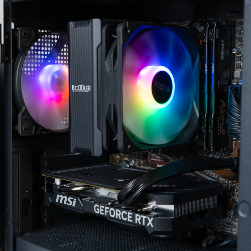 Купити Комп'ютер HEXO Gaming RTX4060 Base (HGB-3600N4060-16S480BKDK) Black/Dark - ціна в Києві, Львові, Вінниці, Хмельницькому, Франківську, Україні | інтернет-магазин TELEMART.UA фото