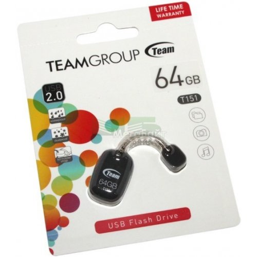 Купити Накопичувач Team T151 64GB USB 2.0 Grey (TT15164GC01) - ціна в Києві, Львові, Вінниці, Хмельницькому, Франківську, Україні | інтернет-магазин TELEMART.UA фото