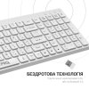 Фото Клавіатура OfficePro SK985 Wireless White